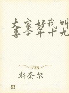 大家好我叫林小喜今年十九全文封面