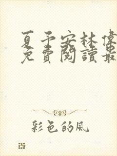 夏予安林伟小说免费阅读最新章节封面