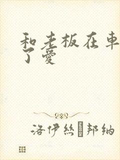 和老板在车里做了爱