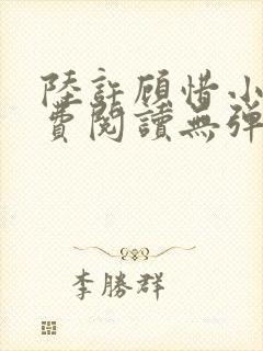 陆许顾惜小枫免费阅读无弹窗小说