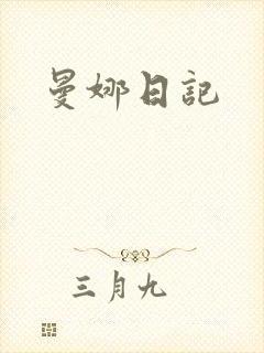 曼娜日记封面
