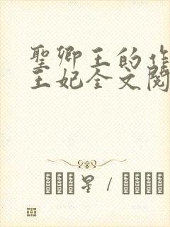 圣卿王的作妖小王妃全文阅读