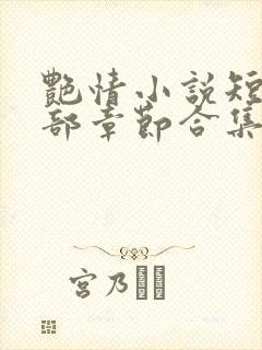 艳情小说短篇全部章节合集免费阅读
