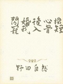闪婚后心机老公宠我入骨短剧