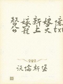 替嫁新娘亿万老公宠上天txt