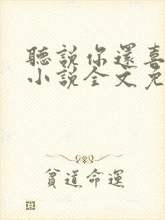 听说你还喜欢我小说全文免费阅读