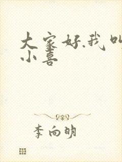 大家好.我叫林小喜封面