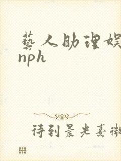 艺人助理娱乐圈nph