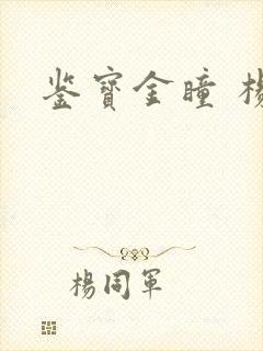 鉴宝金瞳 杨波