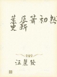 叶辰萧初然手写更新