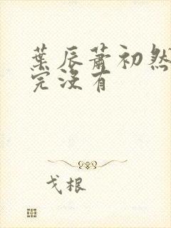 叶辰萧初然更新完没有