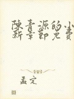 陈青源的小说最新章节免费阅读封面