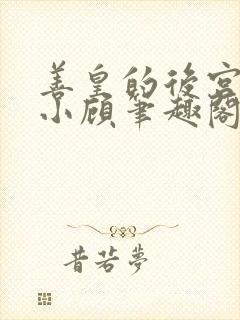 善皇的后宫by小顾笔趣阁