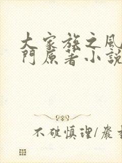 大家族之风流豪门原著小说是什么