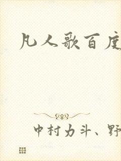 凡人歌百度百科封面