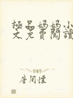 极品妈妈小说全文免费阅读封面