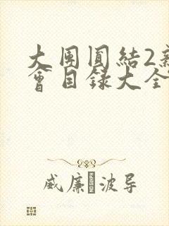 大团圆结2亲情会目录大全免费阅读封面
