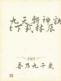 九天斩神诀txt下载林辰