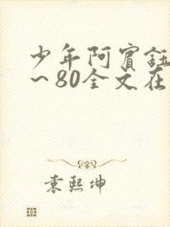 少年阿宾钰慧1～80全文在线阅读