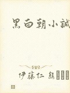 黑白朝小诚