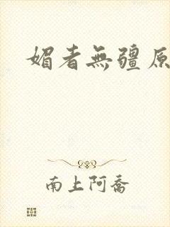 媚者无疆原著封面
