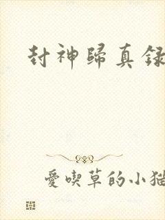封神归真录封面