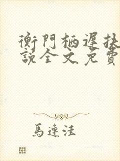 衡门栖迟扶盈小说全文免费阅读封面