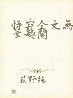 恃宠全文无删减笔趣阁封面