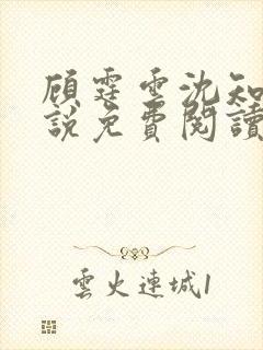 顾霆云沈知秋小说免费阅读最新章节封面