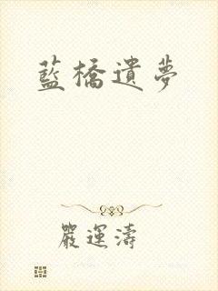 蓝桥遗梦封面