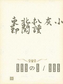 东北扒灰小说分节阅读