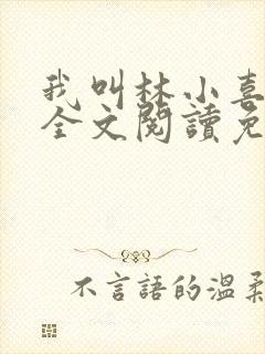 我叫林小喜小说全文阅读免费封面