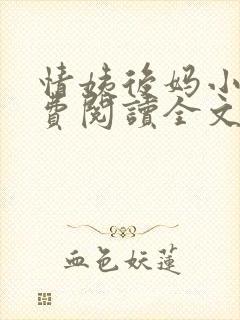 情姨后妈小说免费阅读全文