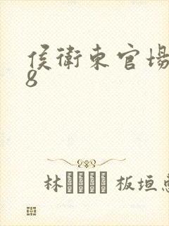 侯卫东官场笔记8