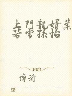 上门龙婿叶辰夏若雪孙怡