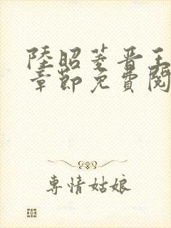 陆昭菱晋王最新章节免费阅读封面