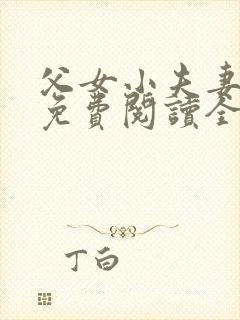 父女小夫妻小说免费阅读全文封面