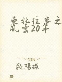 东北往事之黑道风云20年封面