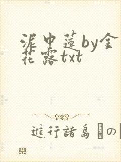 泥中莲by金银花露txt封面