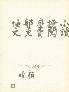 他那么撩小说全文免费阅读无弹窗封面