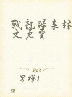 战龙归来林北全文免费封面