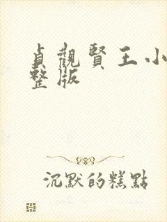 贞观贤王小说完整版