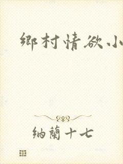 乡村情欲小说