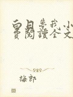白日梦我小说免费阅读全文无删减