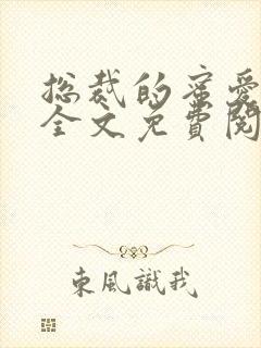 总裁的蜜爱甜妻全文免费阅读
