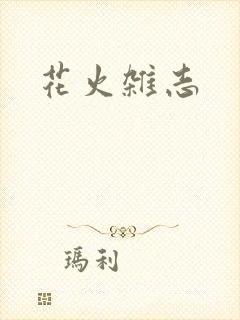 花火杂志封面