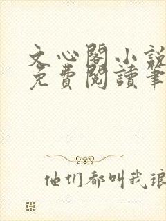 文心阁小说全文免费阅读笔趣阁