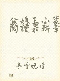 公媳王小蒙全文阅读最新章节更新