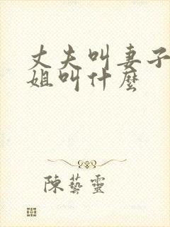 丈夫叫妻子的姐姐叫什么