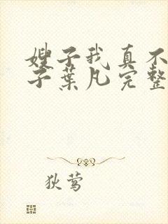 嫂子我真不是傻子叶凡完整版免费